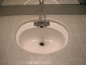 The refinished sink